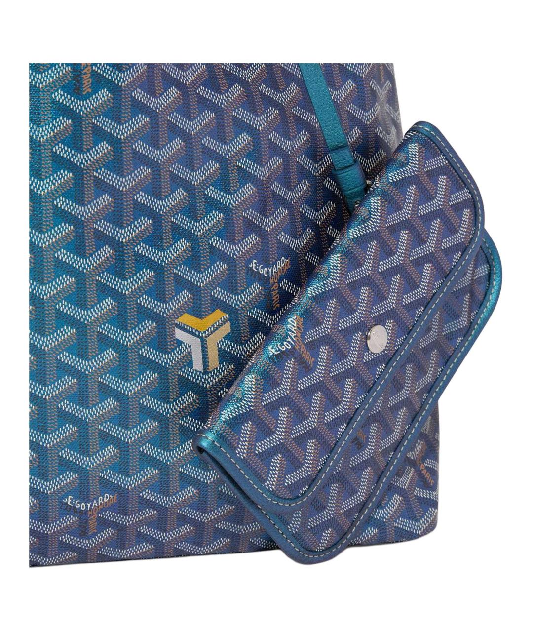 GOYARD Синяя сумка через плечо, фото 3