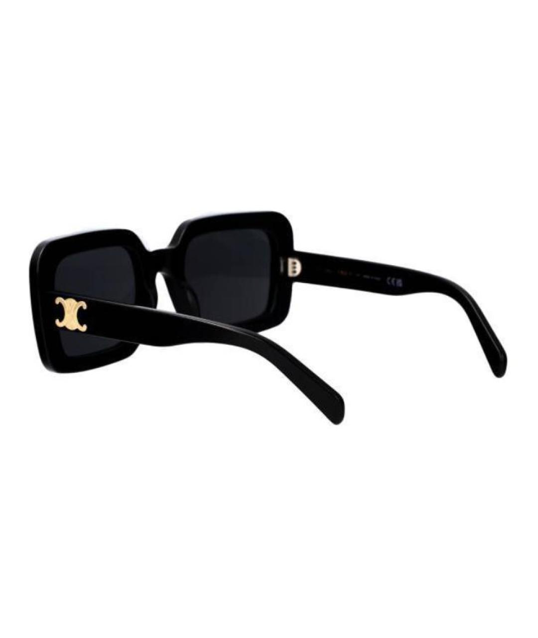 CELINE Черные пластиковые солнцезащитные очки, фото 3