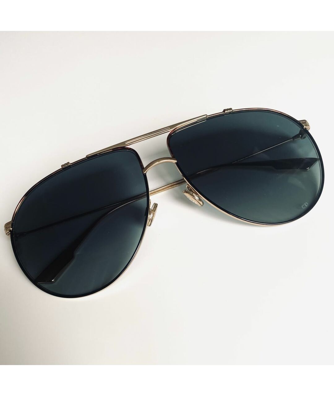 CHRISTIAN DIOR PRE-OWNED Серые металлические солнцезащитные очки, фото 8