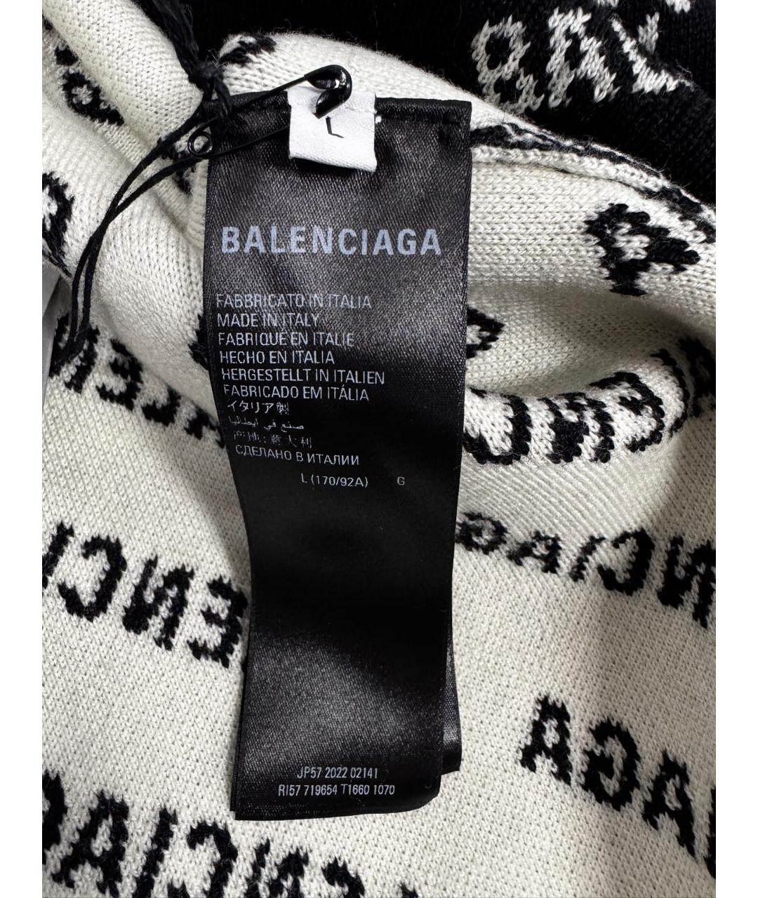 BALENCIAGA Черный шерстяной джемпер / свитер, фото 8