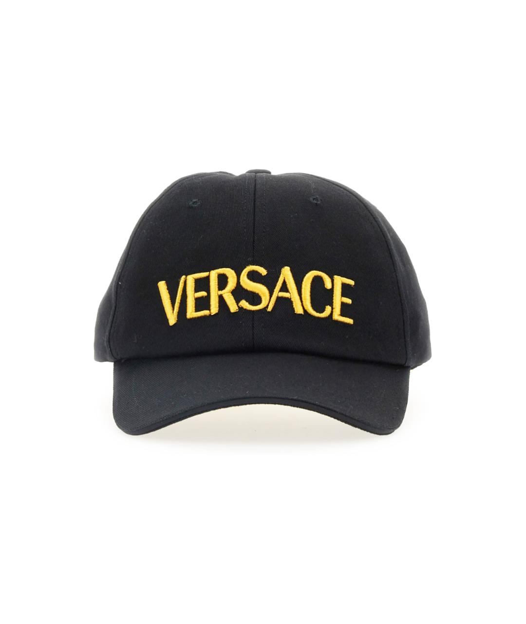 VERSACE Черная хлопковая кепка/бейсболка, фото 1