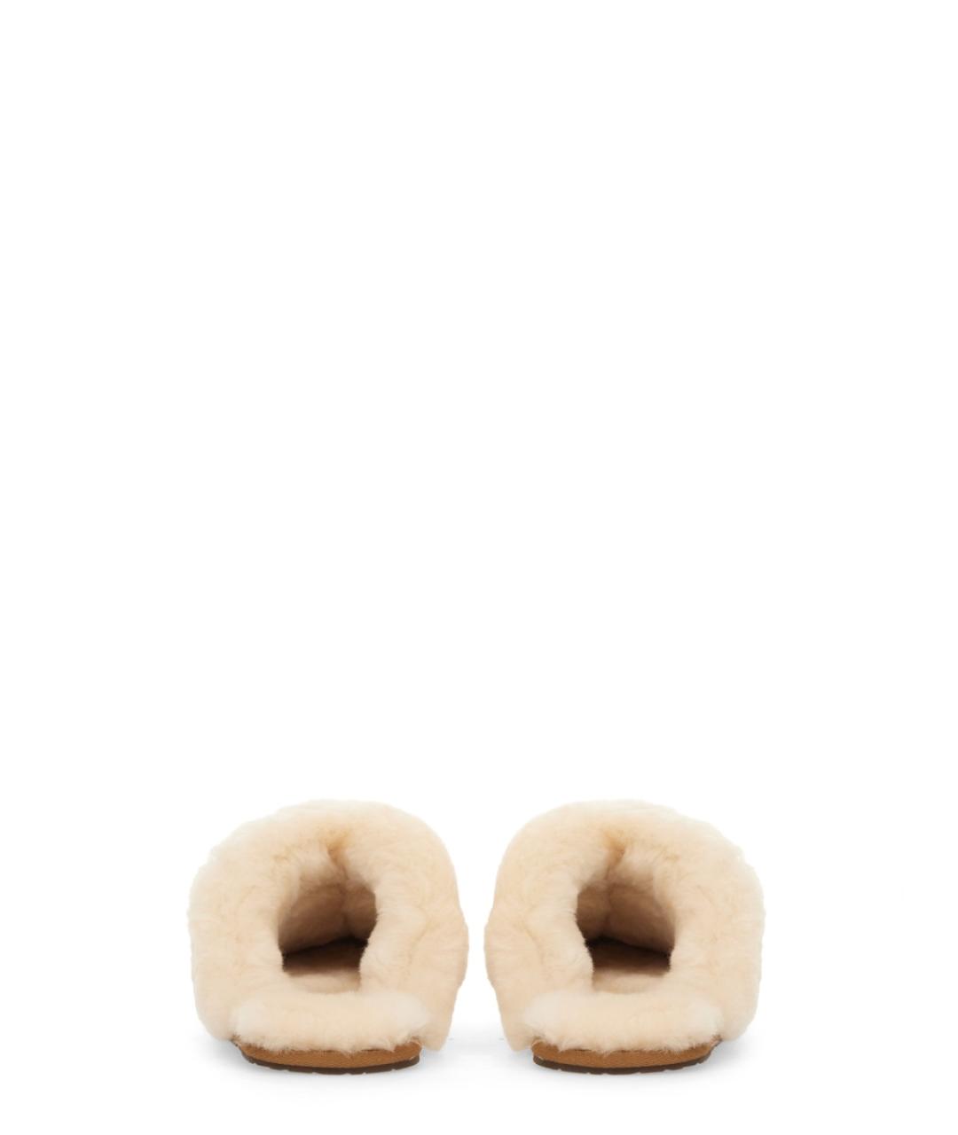 UGG AUSTRALIA Коричневые кожаные сабо, фото 5
