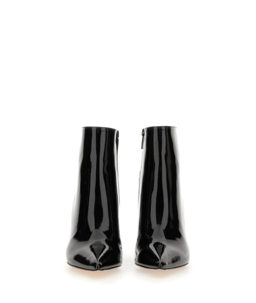 GIANVITO ROSSI Черные ботильоны из лакированной кожи, фото 4