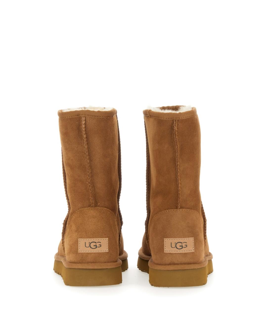 UGG AUSTRALIA Бежевые кожаные ботинки, фото 5