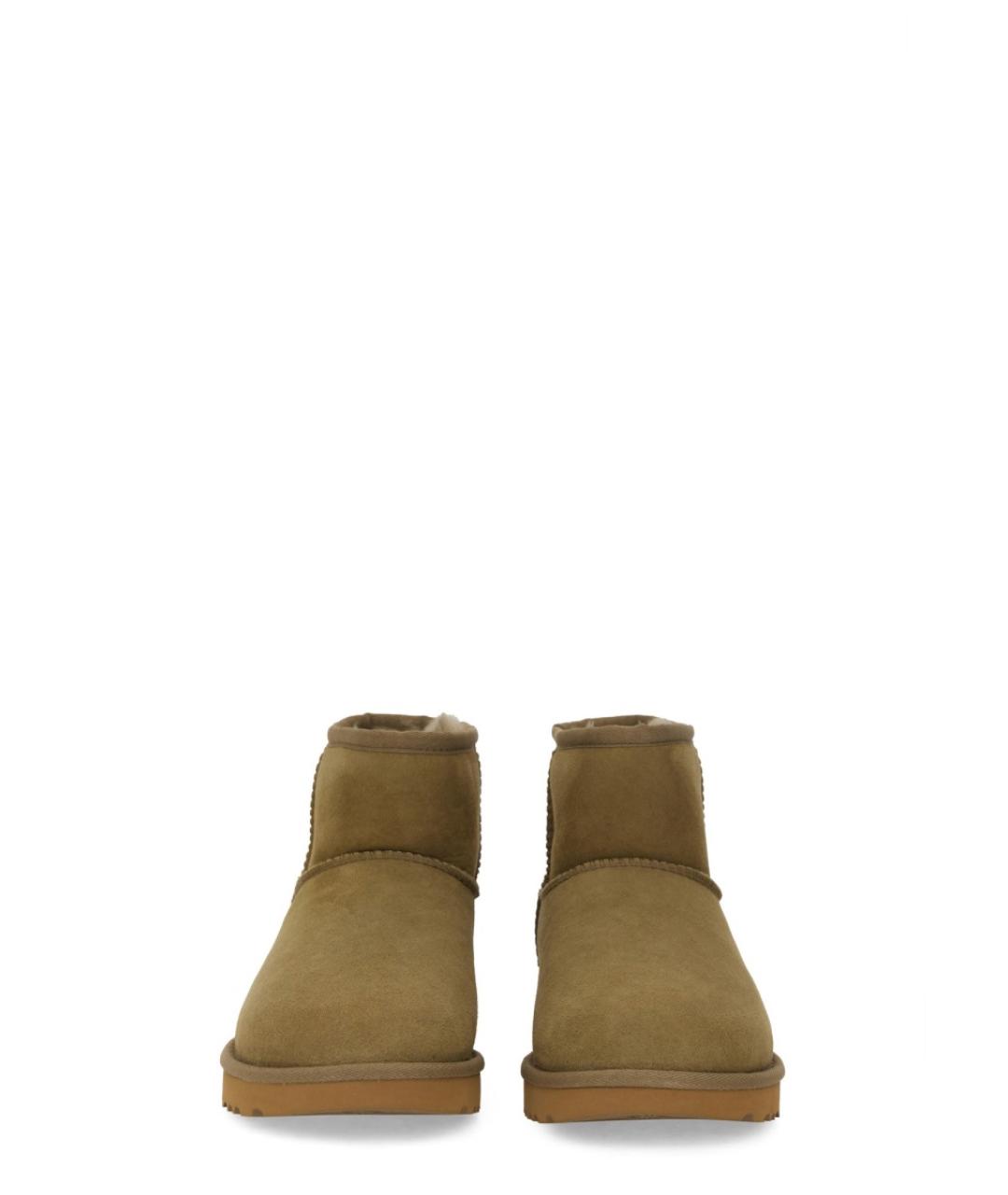 UGG AUSTRALIA Коричневые кожаные ботинки, фото 4