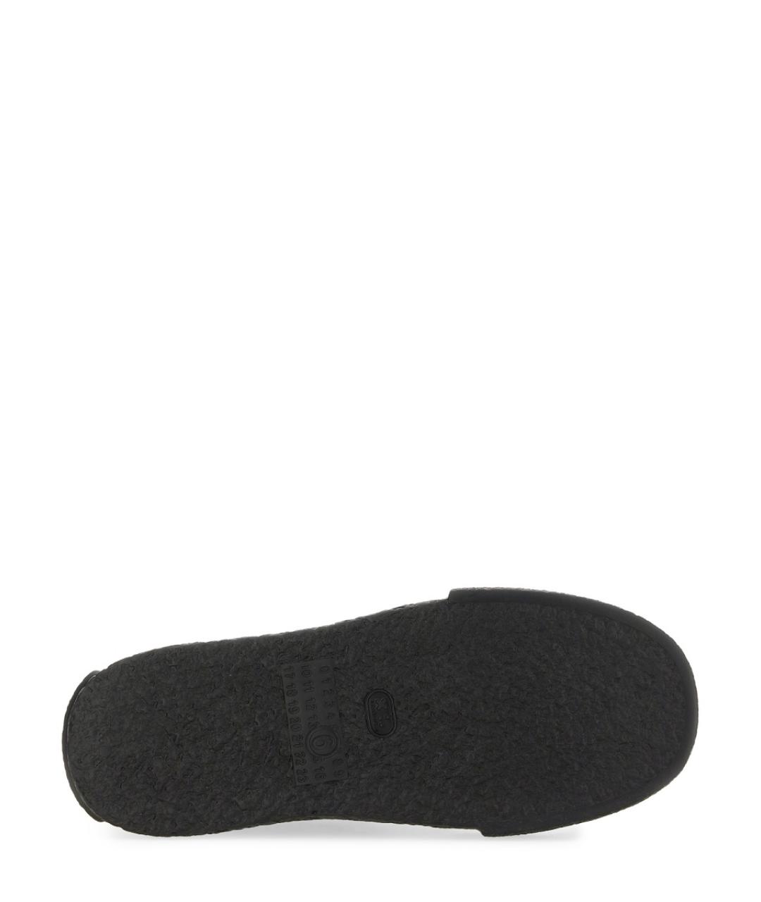 MM6 MAISON MARGIELA Черные кожаные высокие кроссовки / кеды, фото 5