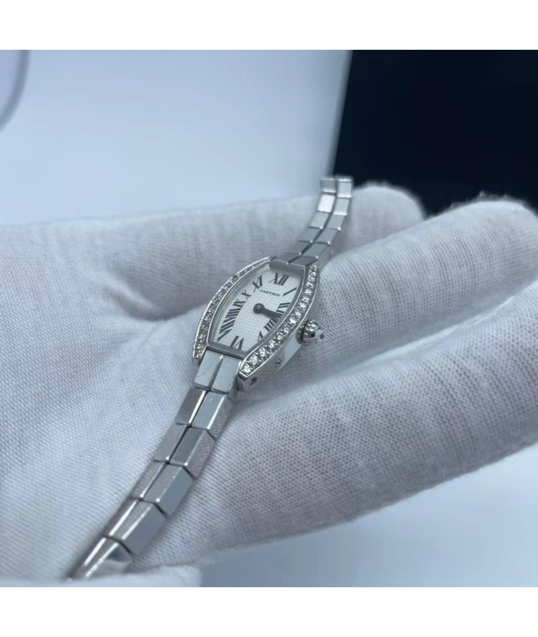 CARTIER Серебряные часы из белого золота, фото 5