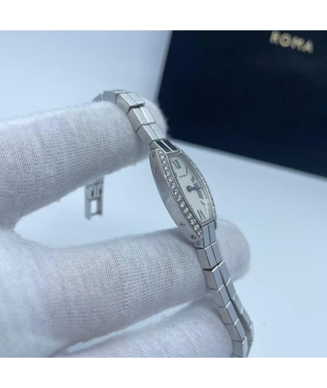 CARTIER Серебряные часы из белого золота, фото 4