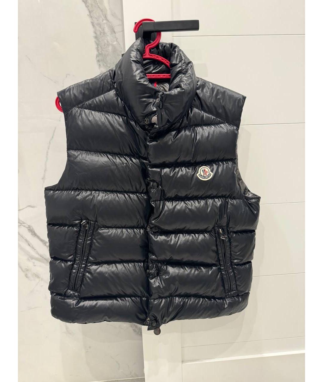 MONCLER Черный жилет, фото 5