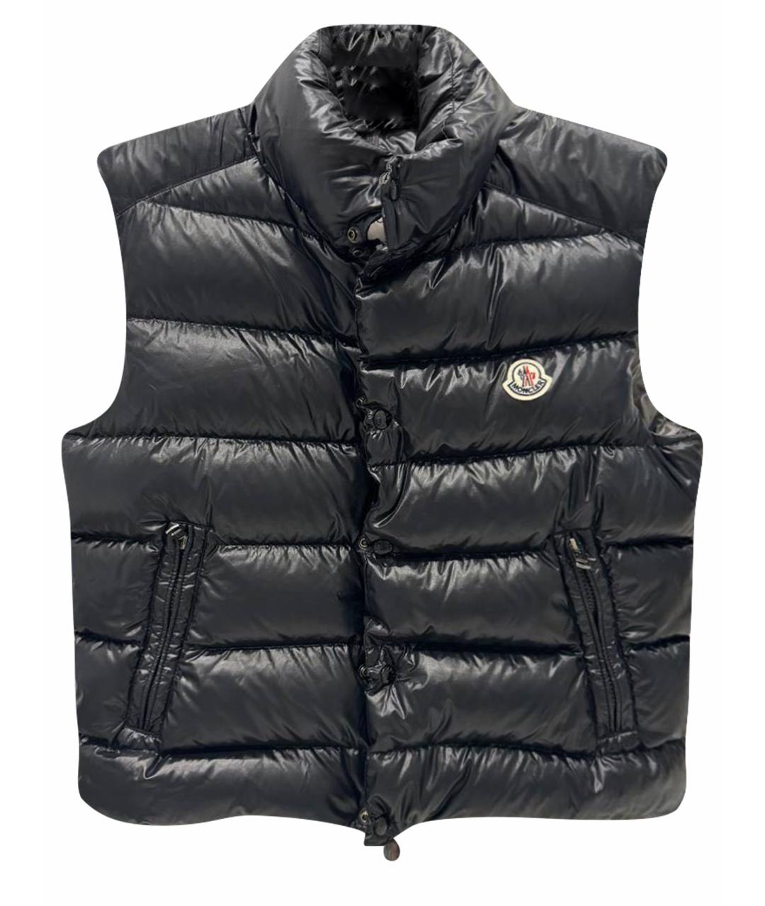 MONCLER Черный жилет, фото 1