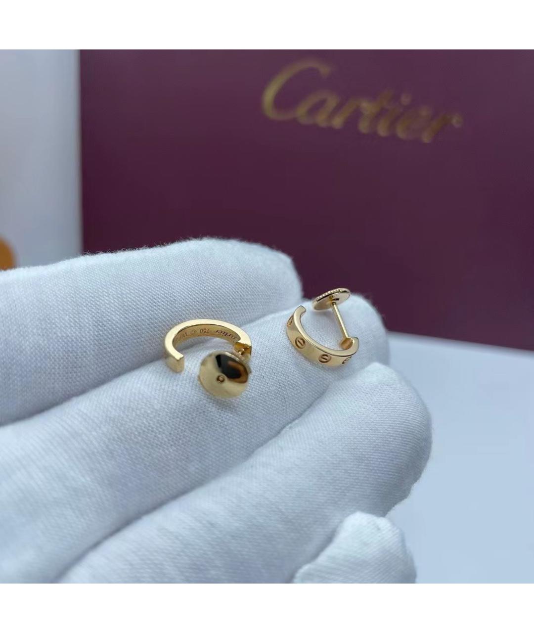 CARTIER Золотые серьги из розового золота, фото 2