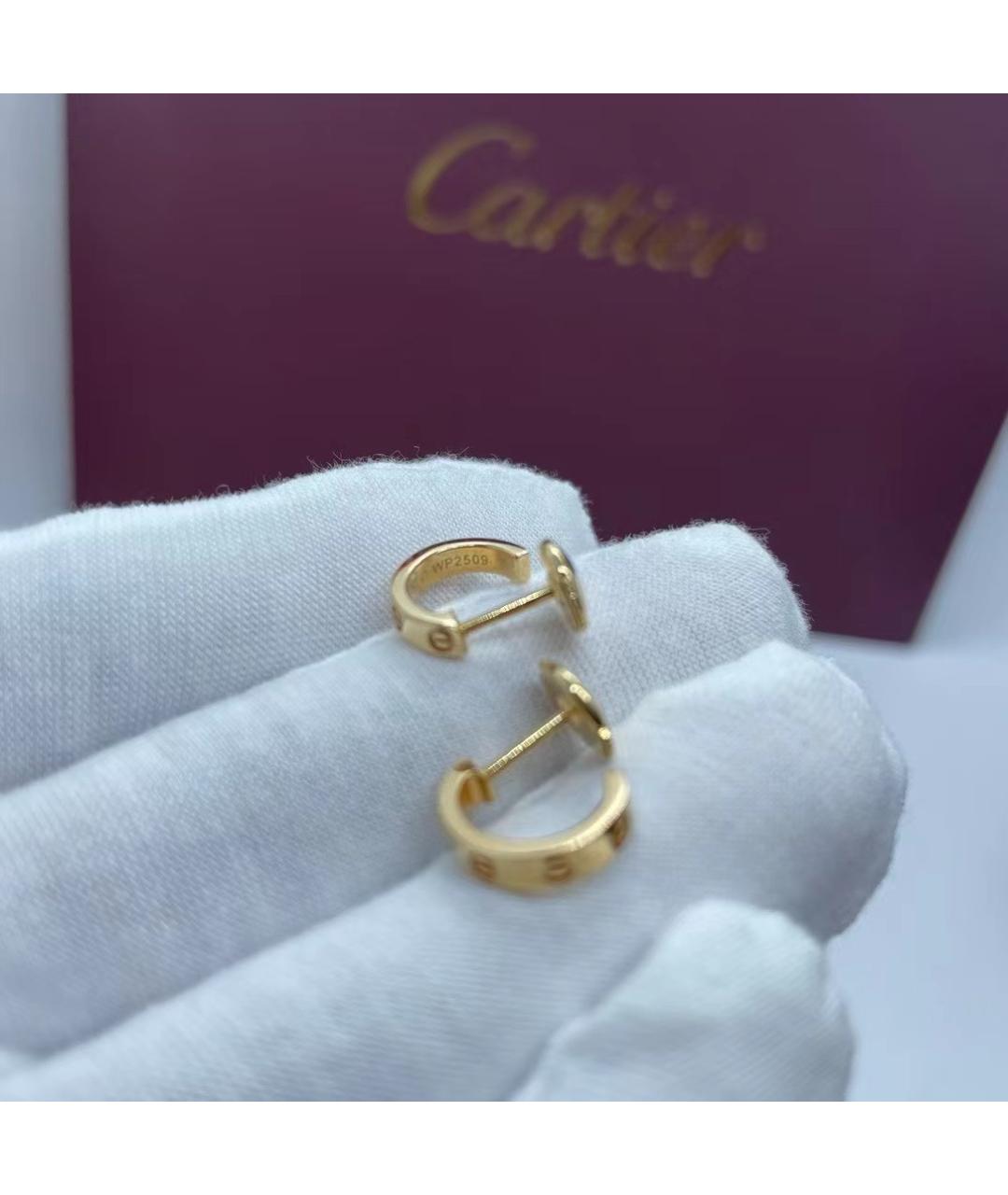 CARTIER Золотые серьги из розового золота, фото 7