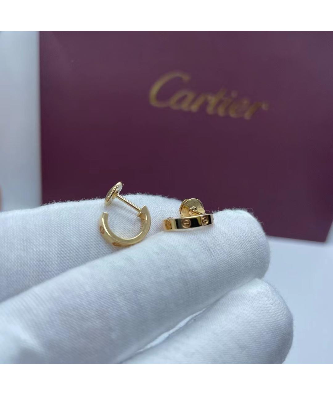 CARTIER Золотые серьги из розового золота, фото 6