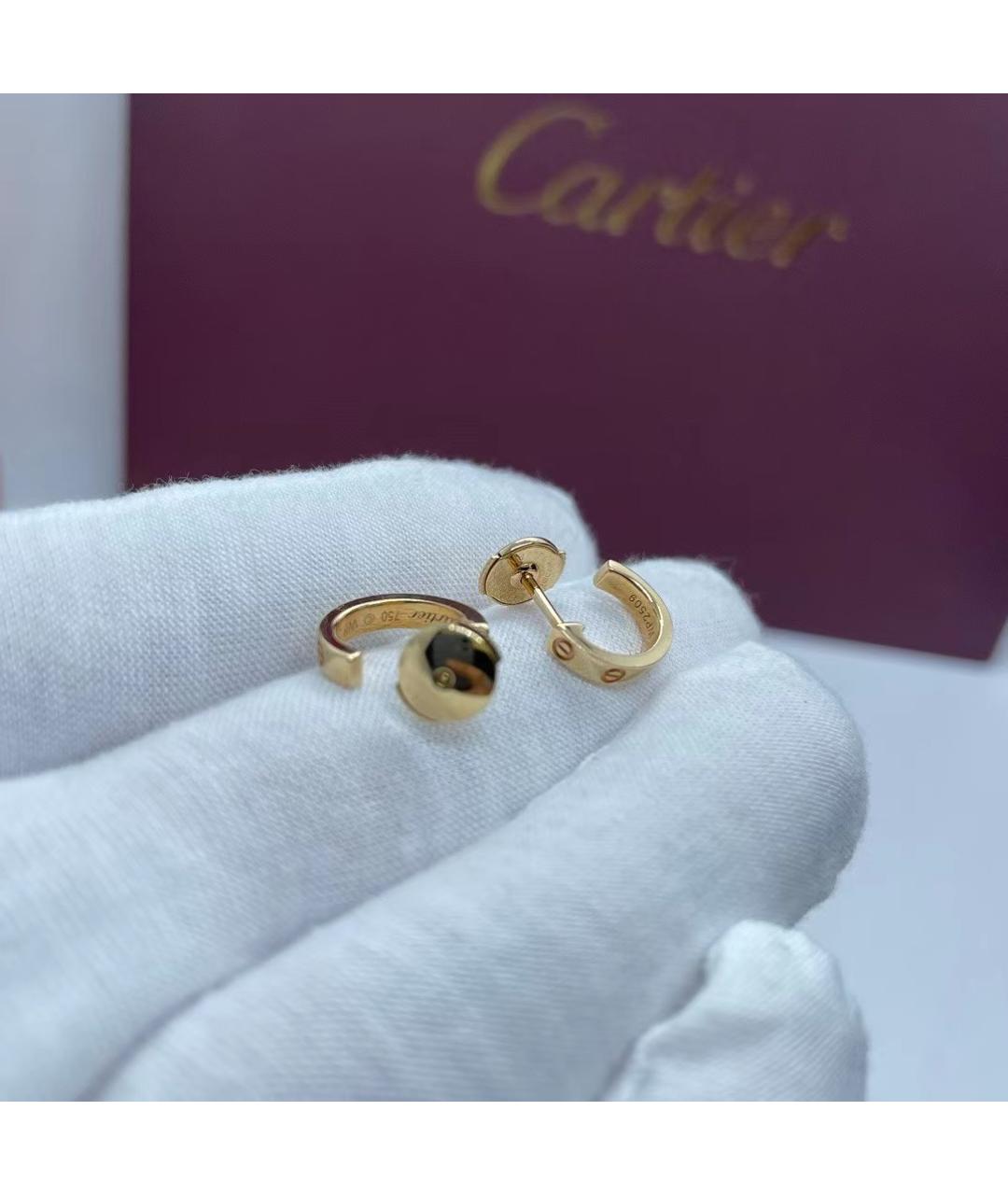 CARTIER Золотые серьги из розового золота, фото 8