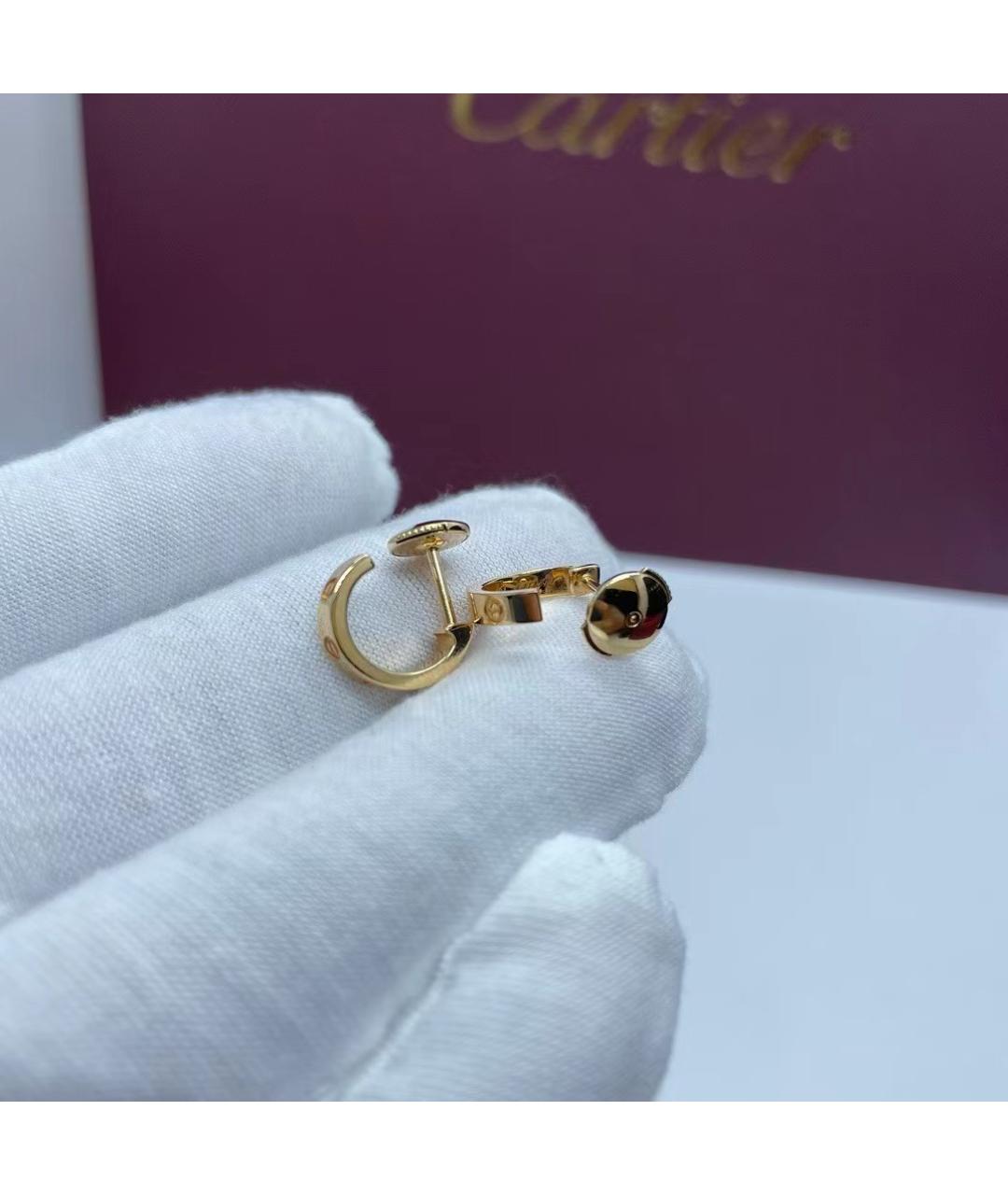 CARTIER Золотые серьги из розового золота, фото 5