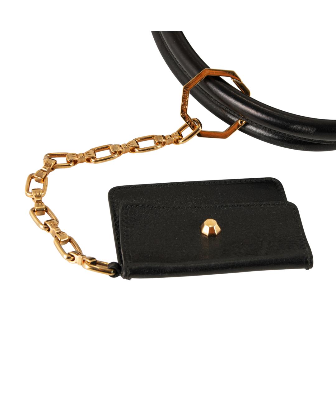 VIKTOR & ROLF Черная кожаная сумка тоут, фото 7