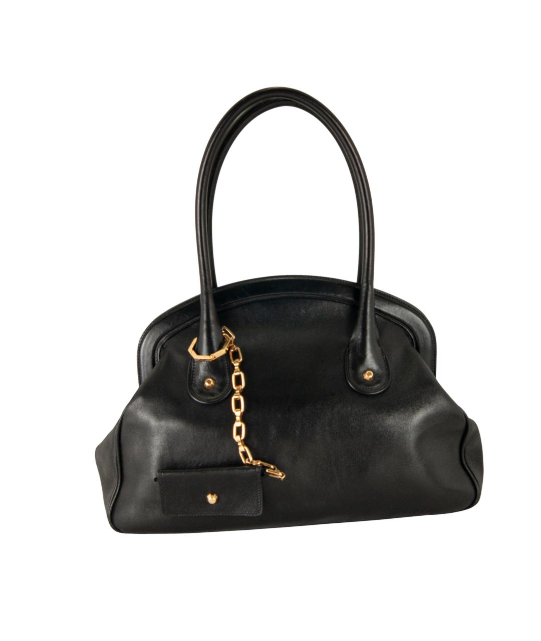 VIKTOR & ROLF Черная кожаная сумка тоут, фото 1