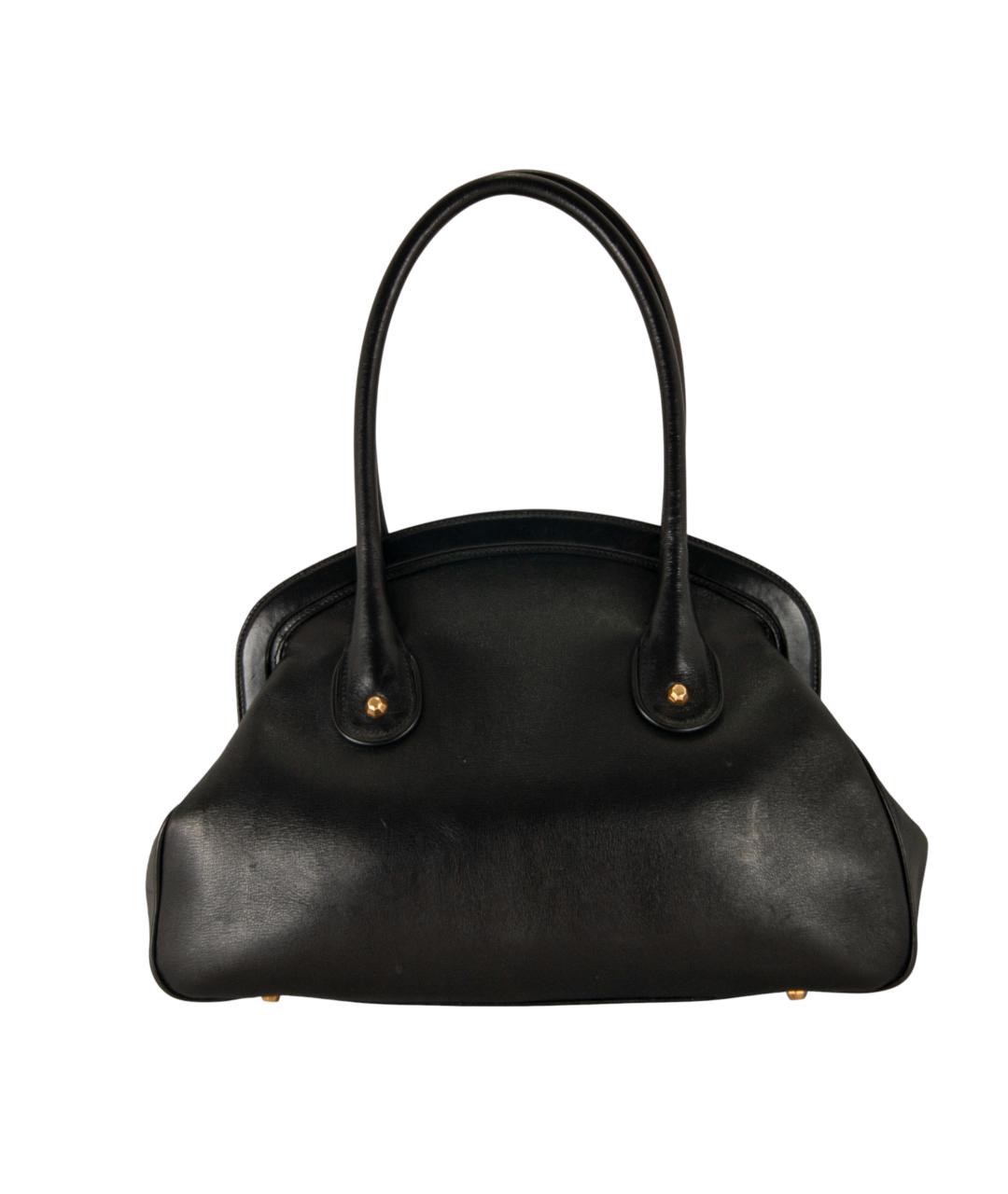 VIKTOR & ROLF Черная кожаная сумка тоут, фото 2