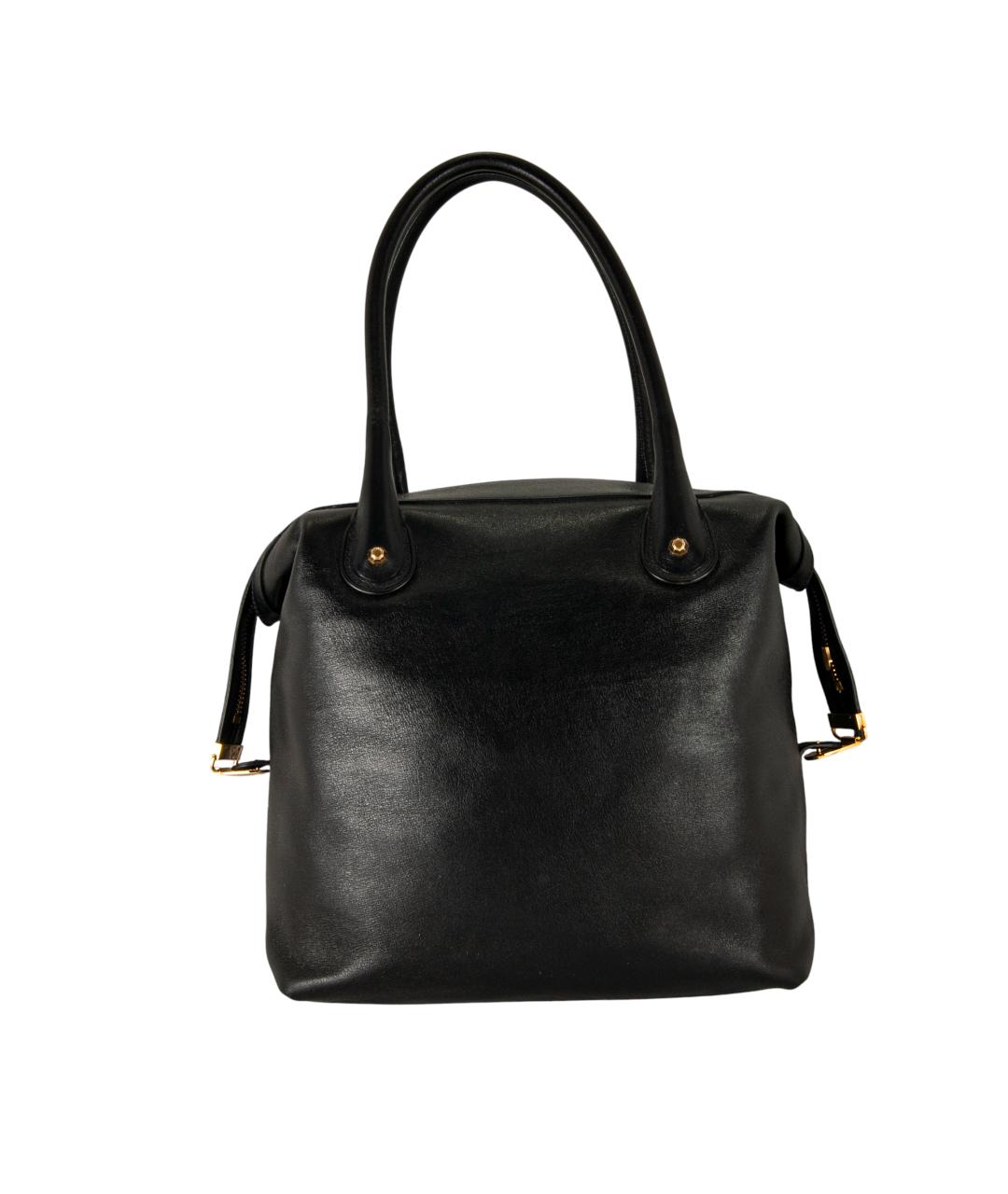 VIKTOR & ROLF Черная кожаная сумка тоут, фото 2