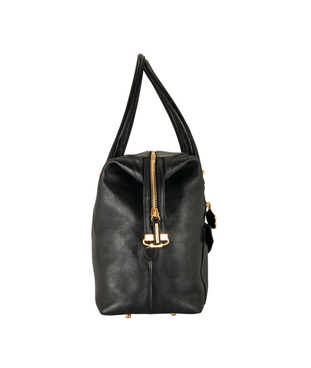 VIKTOR & ROLF Черная кожаная сумка тоут, фото 3