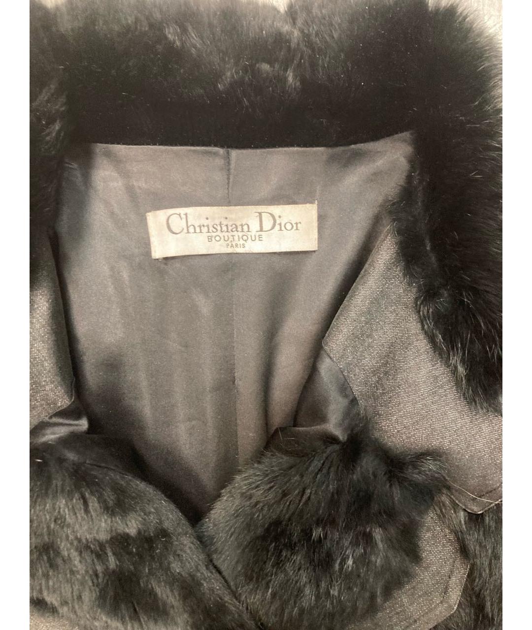 CHRISTIAN DIOR Антрацитовая хлопковая куртка, фото 3