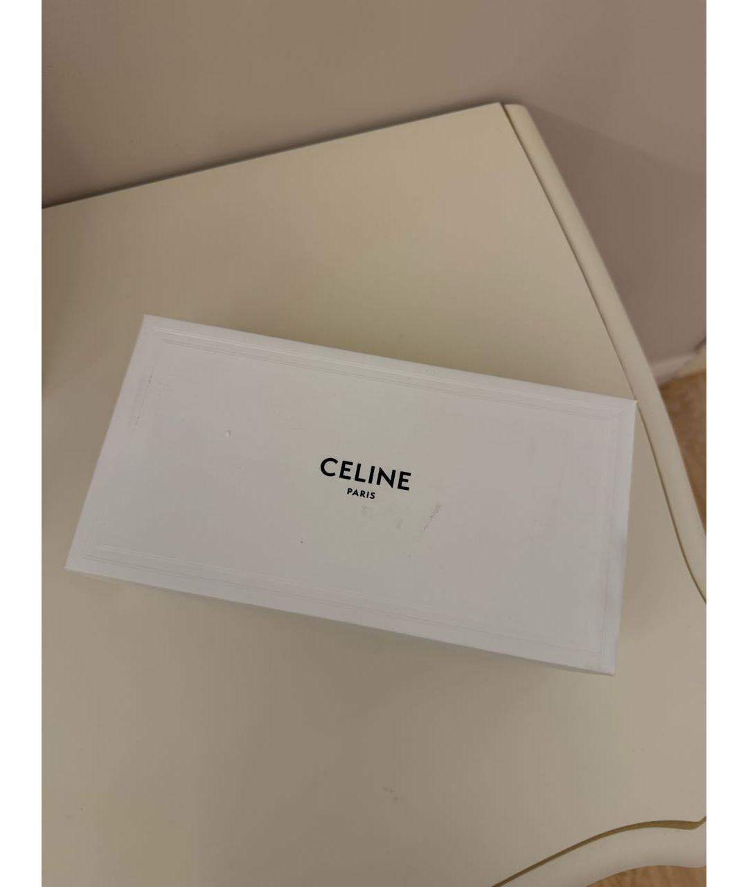 CELINE Черные металлические солнцезащитные очки, фото 4