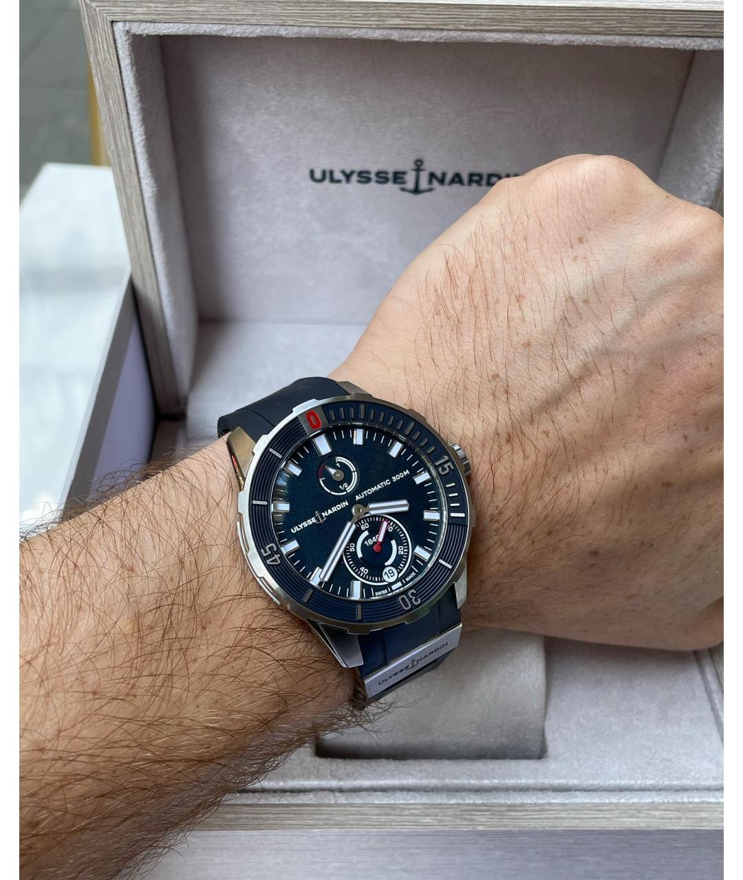 Ulysse Nardin Темно-синие часы, фото 7