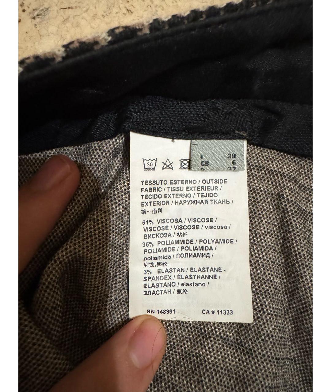 PINKO Коричневые вискозные брюки узкие, фото 5