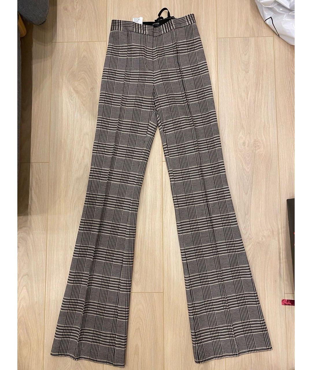 PINKO Коричневые вискозные брюки узкие, фото 7