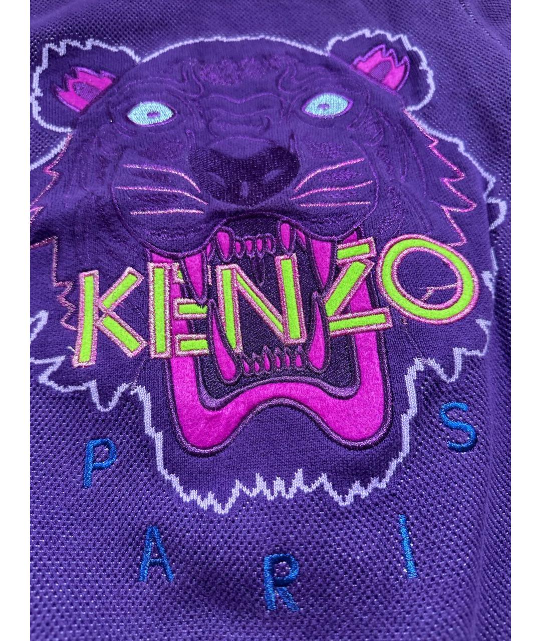 KENZO Фиолетовый хлопковый джемпер / свитер, фото 3