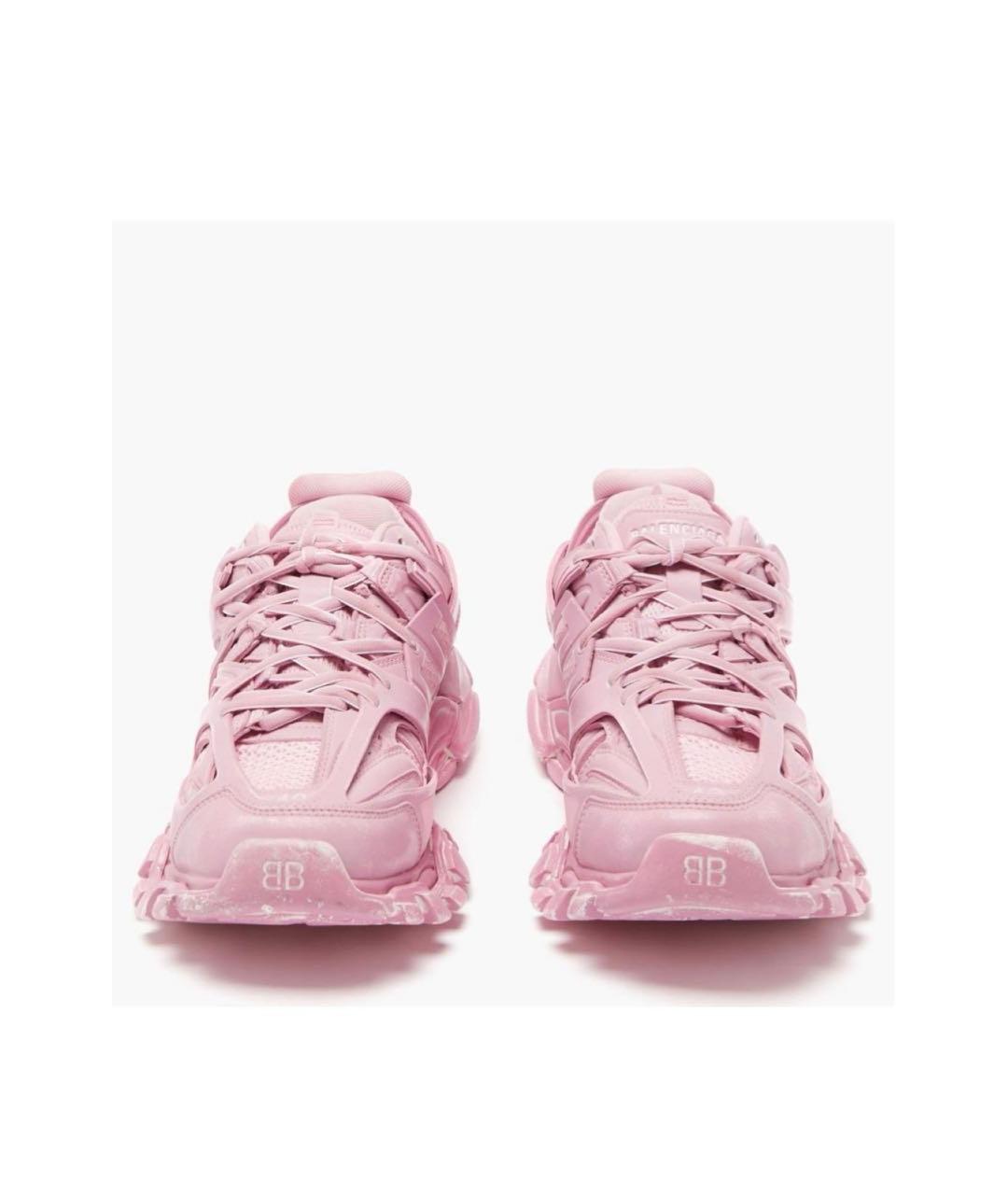 BALENCIAGA Розовые кожаные кроссовки, фото 3
