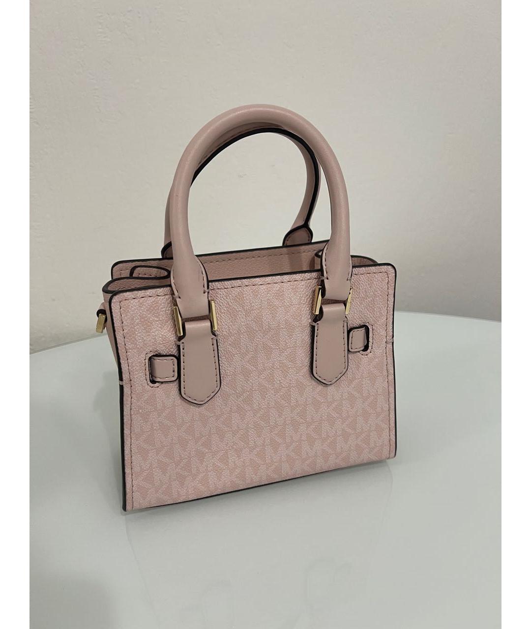 MICHAEL KORS Розовая кожаная сумка через плечо, фото 2