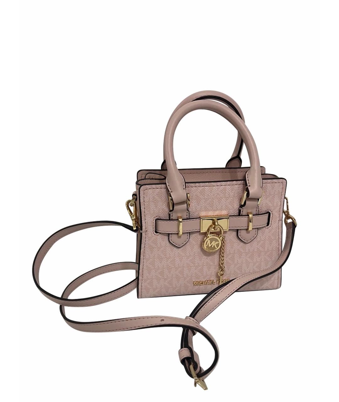 MICHAEL KORS Розовая кожаная сумка через плечо, фото 1