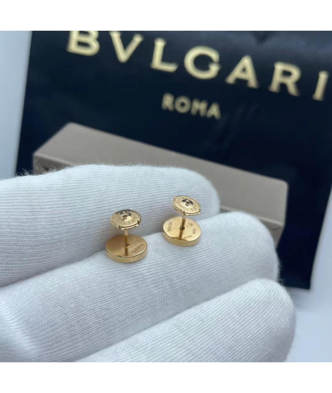 BVLGARI Золотые серьги из розового золота, фото 3