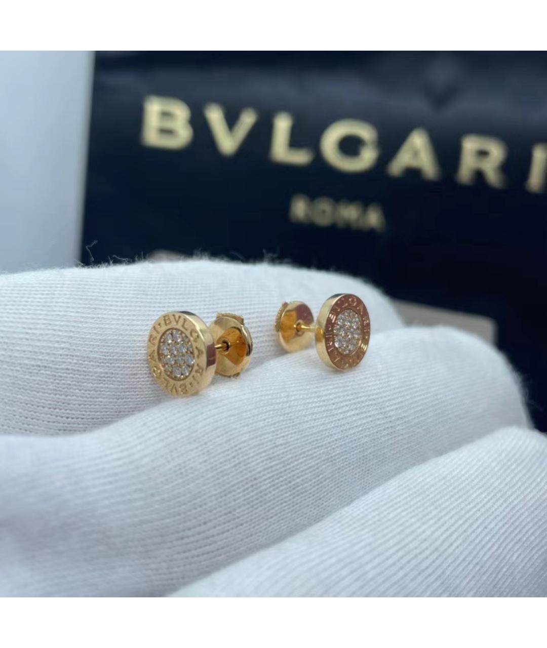 BVLGARI Золотые серьги из розового золота, фото 2