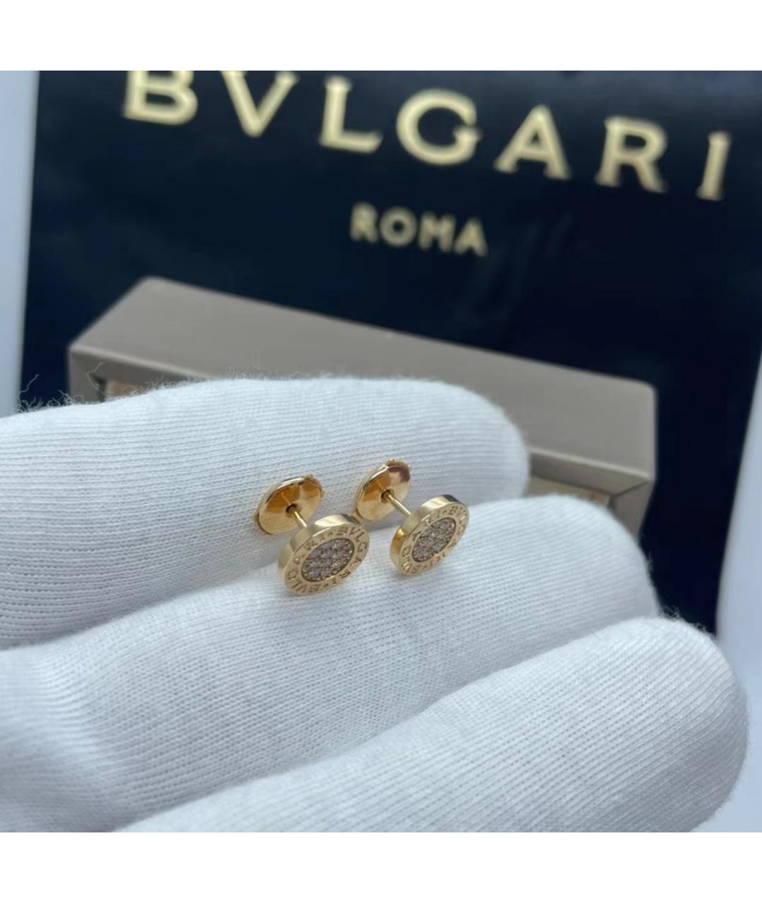 BVLGARI Золотые серьги из розового золота, фото 5