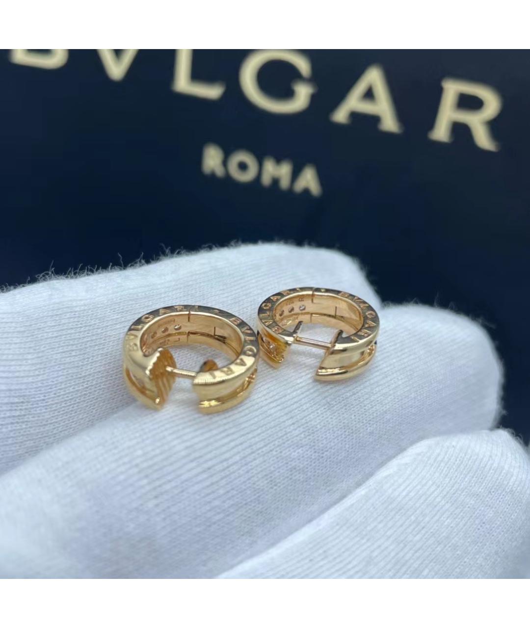 BVLGARI Золотые серьги из розового золота, фото 4