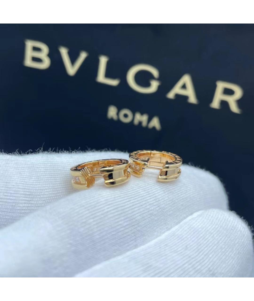 BVLGARI Золотые серьги из розового золота, фото 6