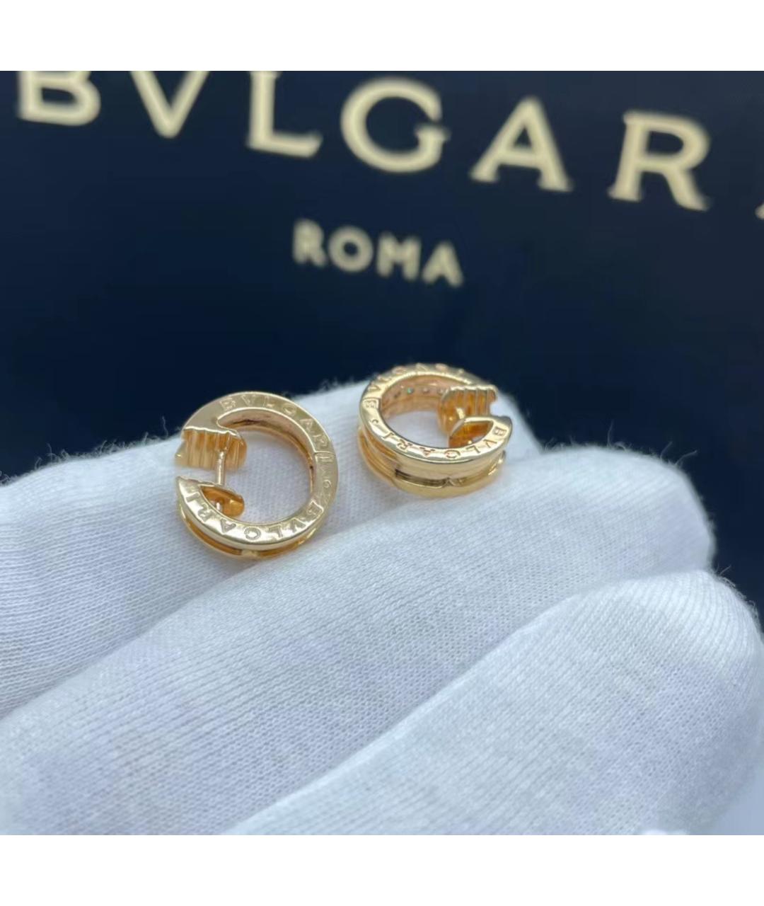 BVLGARI Золотые серьги из розового золота, фото 5