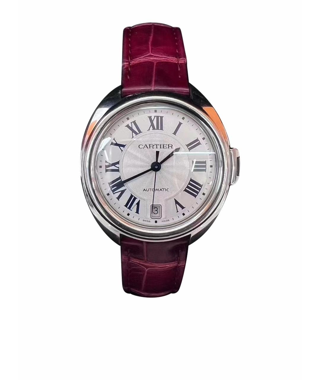 CARTIER Бордовые часы, фото 1