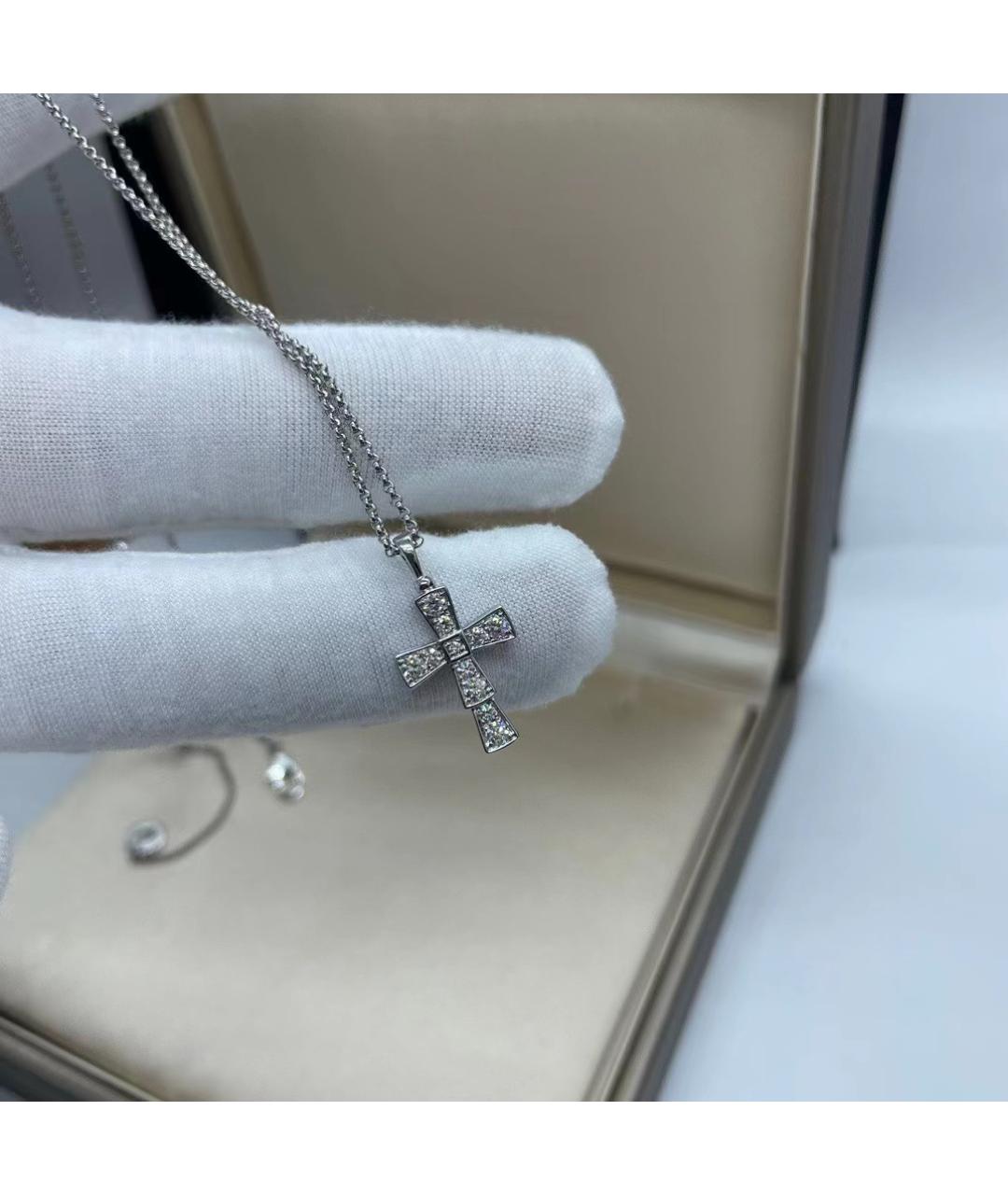 BVLGARI Белое колье из белого золота, фото 4