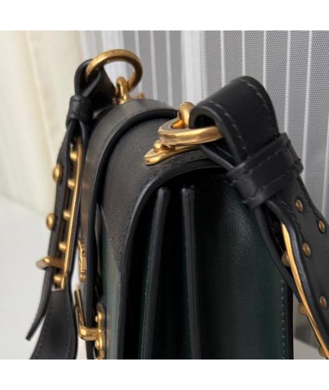 PRADA Черная кожаная сумка через плечо, фото 4