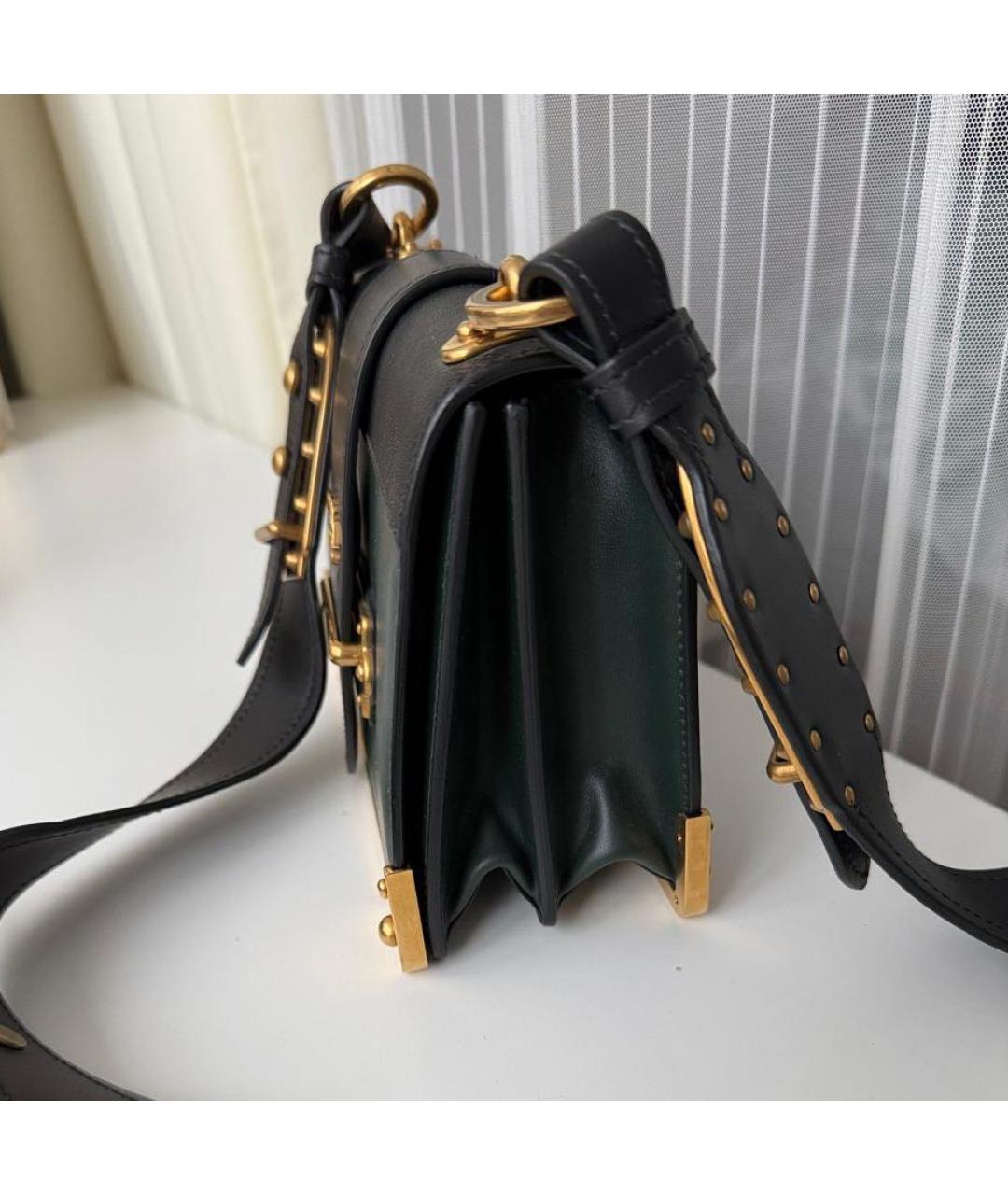 PRADA Черная кожаная сумка через плечо, фото 3