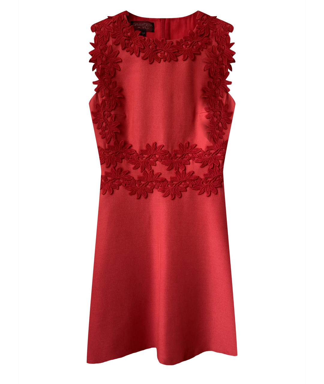 GIAMBATTISTA VALLI Красное вискозное коктейльное платье, фото 1
