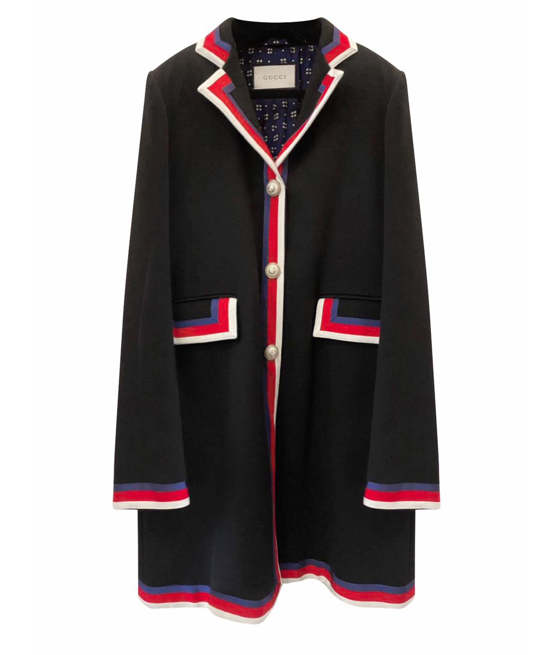 GUCCI Черное шерстяное пальто, фото 1