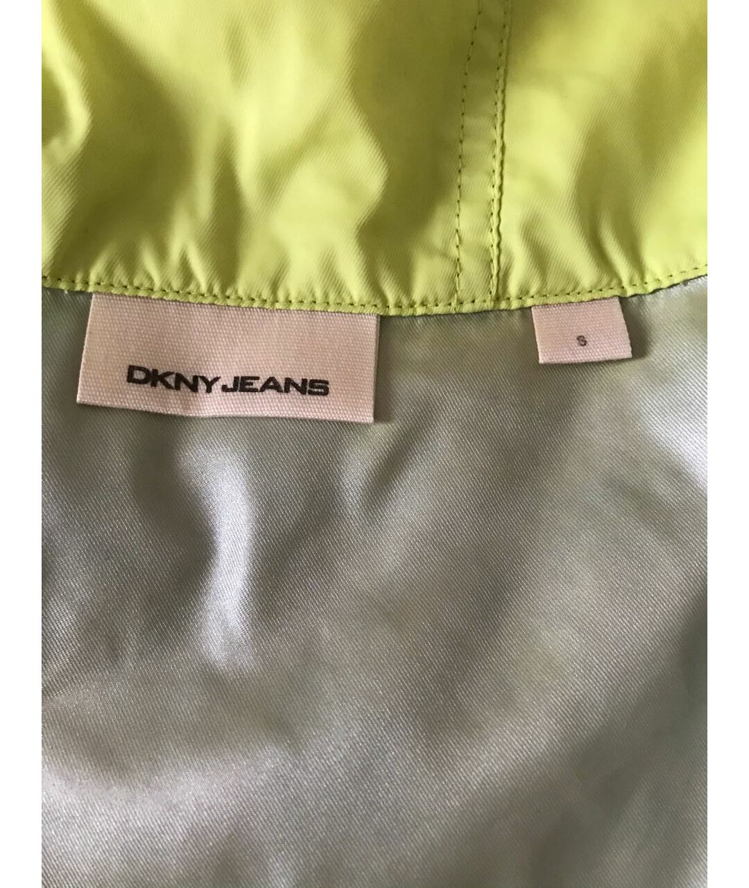 DKNY Желтая синтетическая куртка, фото 6