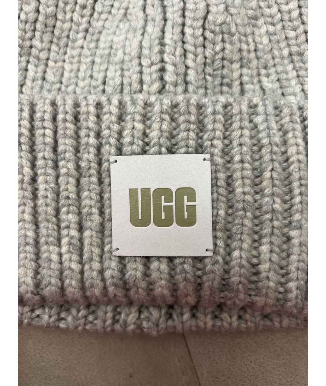 UGG AUSTRALIA Серая шапка, фото 3