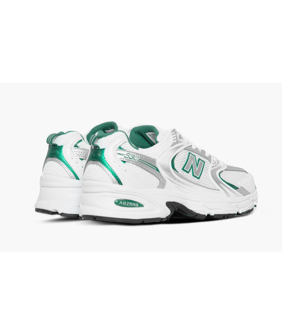 NEW BALANCE Белые текстильные низкие кроссовки / кеды, фото 3