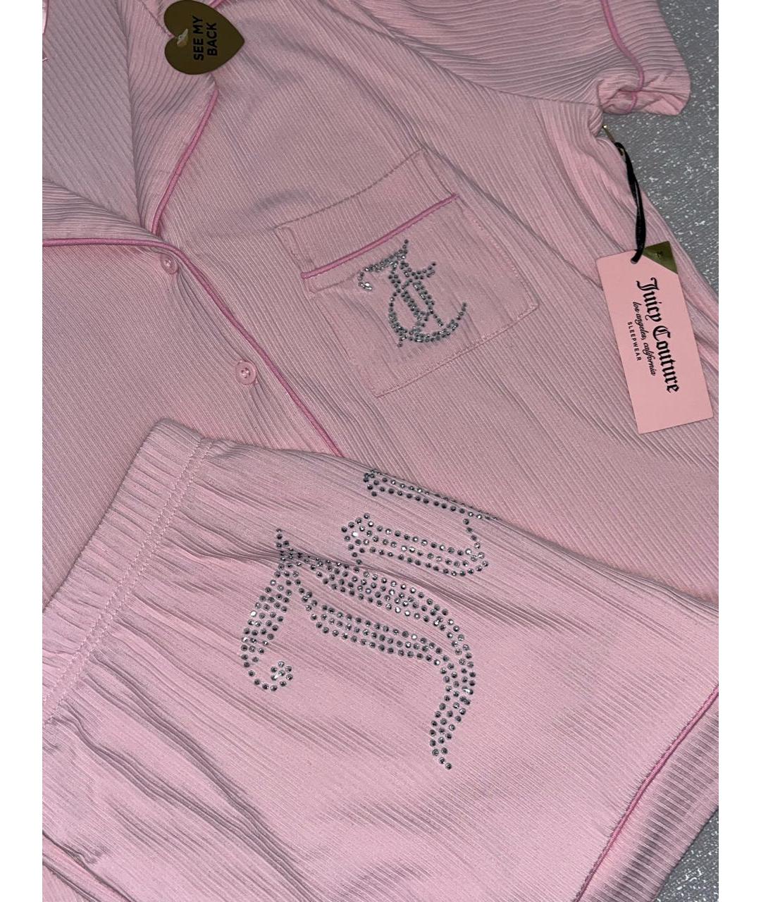 JUICY COUTURE Розовая полиэстеровая пижама, фото 3