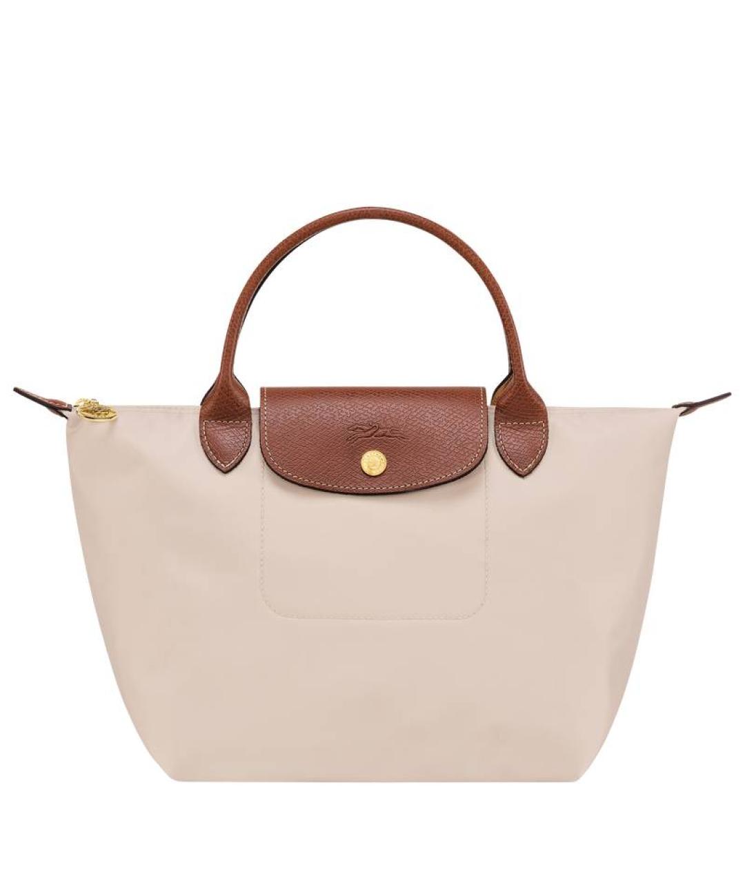 LONGCHAMP Бежевая синтетическая сумка тоут, фото 1